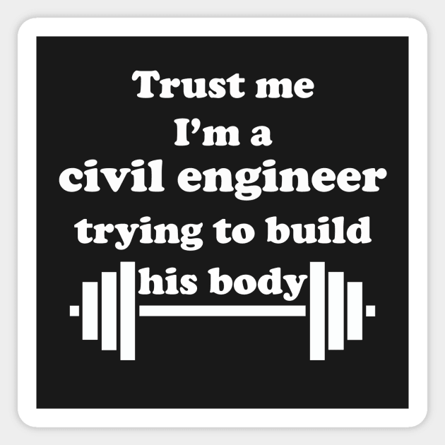 engineer body builder Sticker by martian